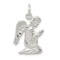 Sterling Silver Praying Angel Charm Jewelry Pendant 25mm x 15mm